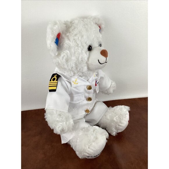 Carnival Cruise Build A Bear 14" Plush Stuffed Teddy Bear with Captains Uniform - Picture 2 of 16